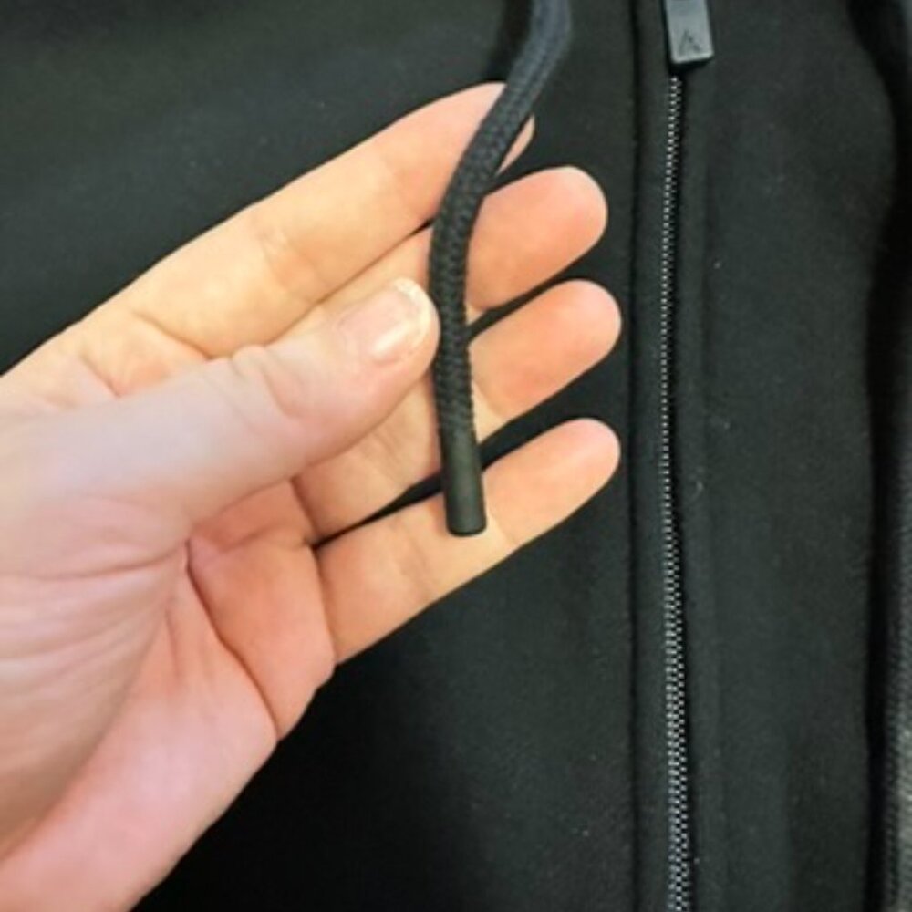 [SOLD] Cozy Sweatfleece Boyfriend Zip Hoodie Black Small - Picture 6 of 14